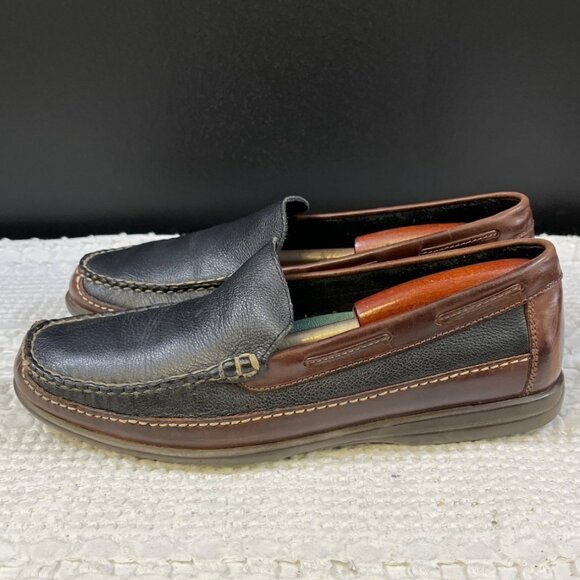 Johnston & Murphy Men\'s Black/Brown Shoes/Loafers Sz 9.5M SKU 4967